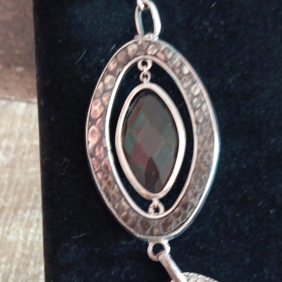 AK Silver Tone Large Chunky Link Necklace - Picture 5 of 9